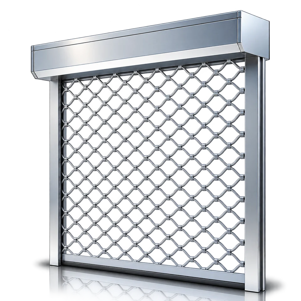Grille roulante à mailles métalliques